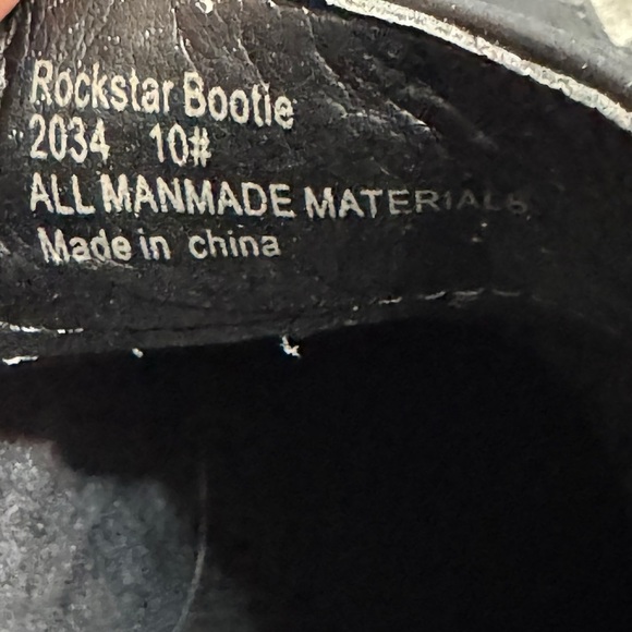 SEVEN7 Rockstar Faux Leather Booties 10 Black $69 Retail, NIB - Picture 14 of 15